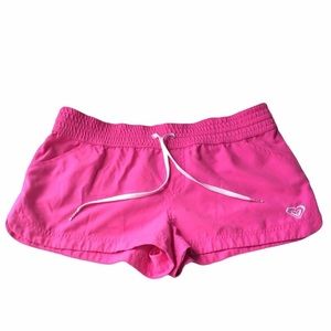 Roxy hot pink short shorts, size small